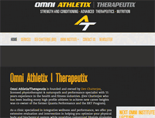 Tablet Screenshot of omniathletix.com
